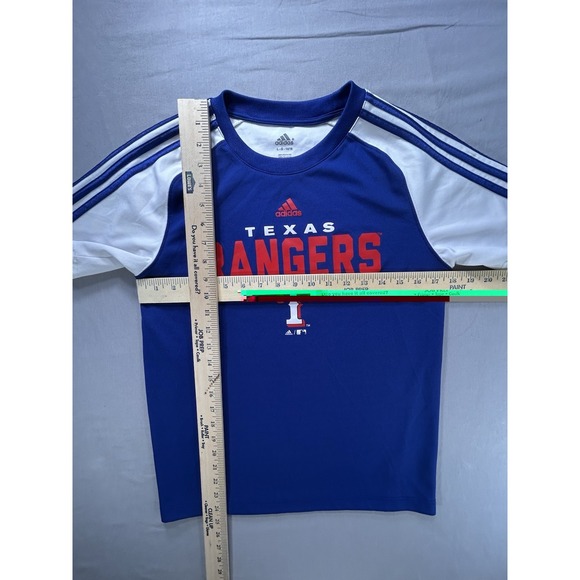 Adidas MLB Texas Rangers Baseball Shirt Size Youth Large - Picture 6 of 6